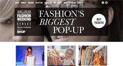 Desktop Screenshot of fashionweekend.com.au